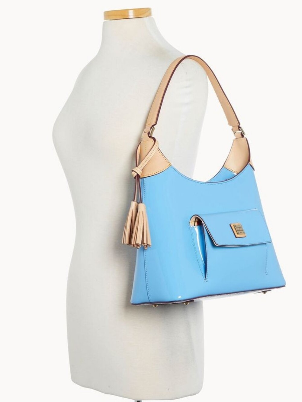 Original Price: $399 Dooney & Bourke Patent Hobo Handbag
